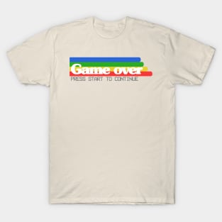 8 Bit Game Press Start 16 Bit Gaming Retro Vintage T-Shirt